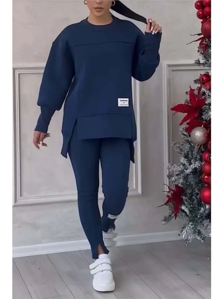Sonia | Women's winter tracksuit with irregular letter print
