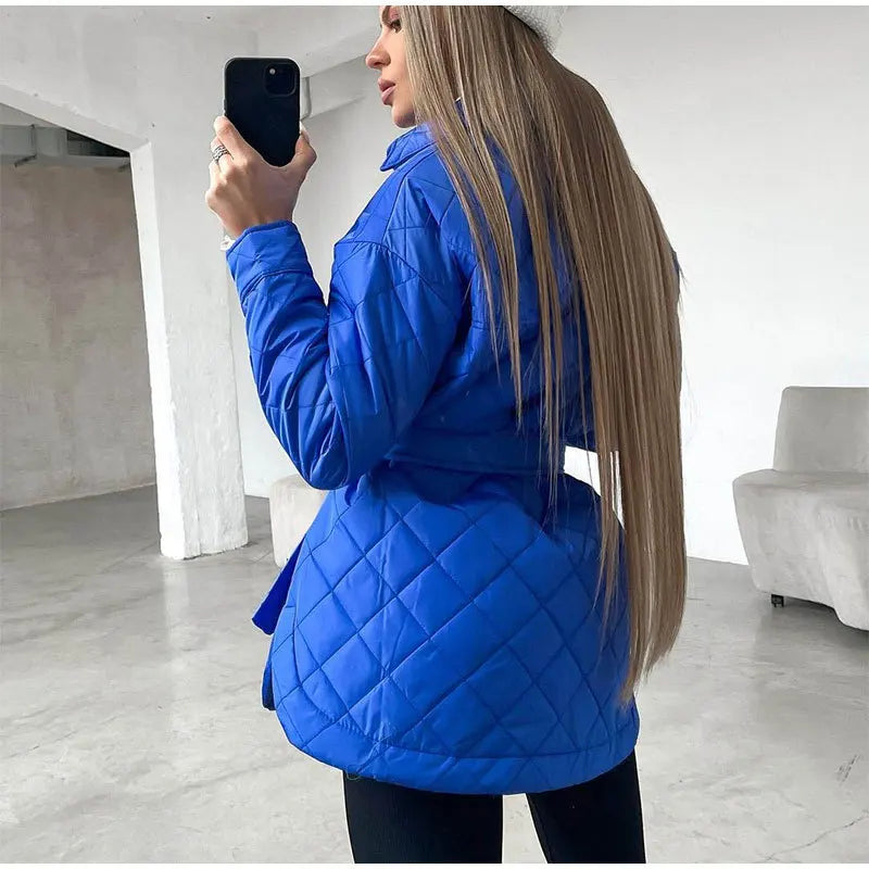 Zaida | Classic padded jacket with snap fasteners for women
