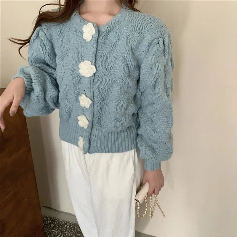 Lena | Women's bubble sleeve sweater