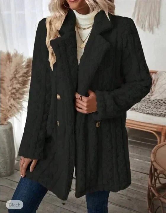 Corina® | Casual coat with long sleeves and collar
