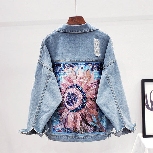 Fabienne | Large denim jacket