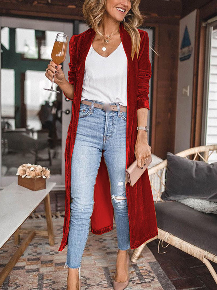 Victoria® | Uplifting My Way Velvet Kimono Jacket
