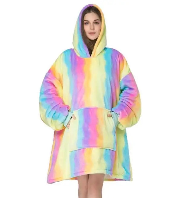 Krystel | Warm flannel hoodie