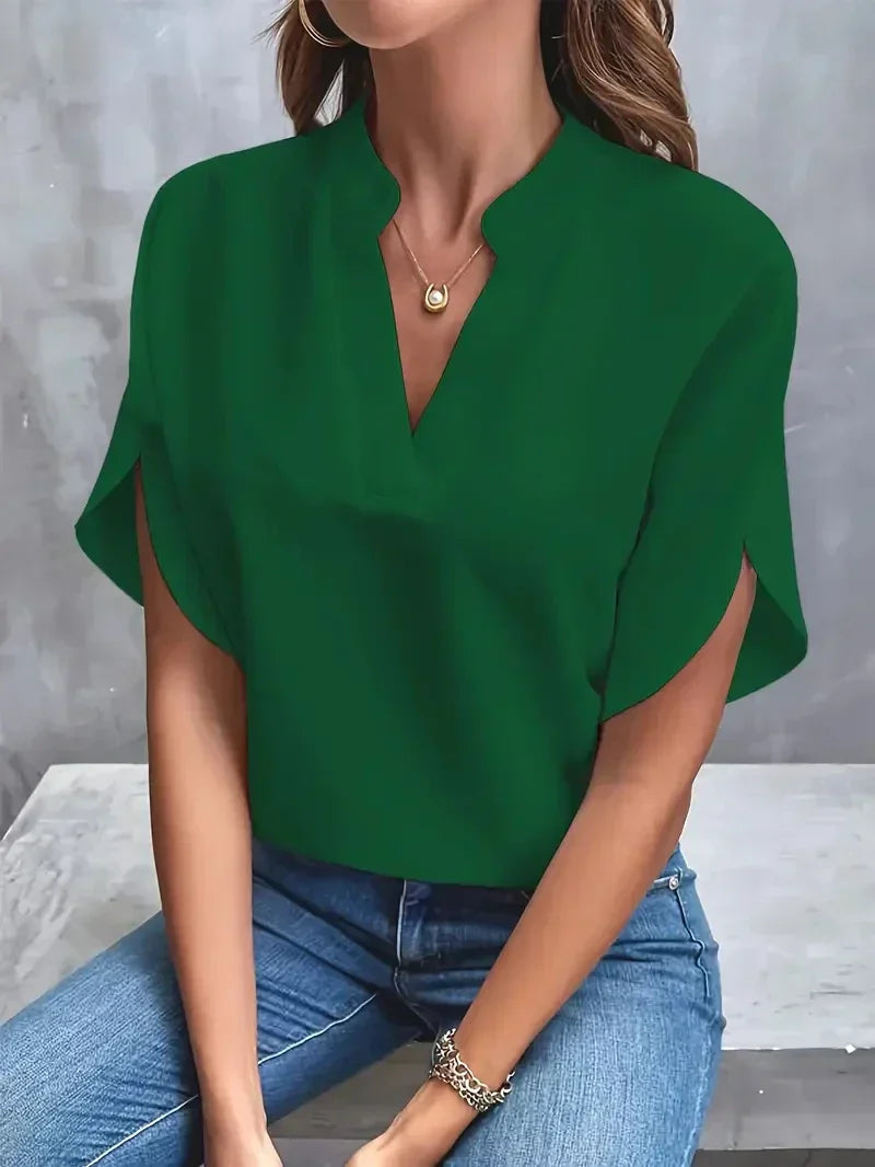 Gladys® | Blouse With V-Neck And Side Slits