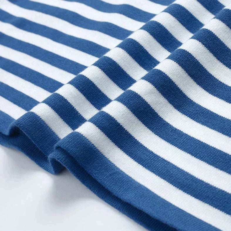 Fatima® | Women's striped long-sleeved round-neck top