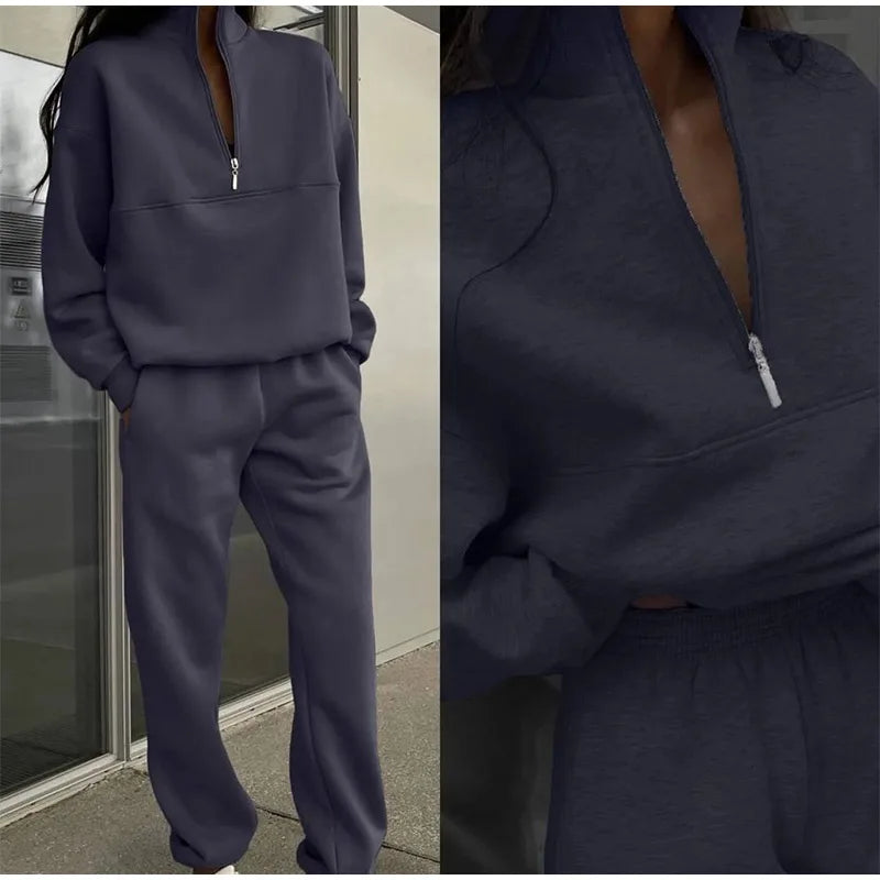 Jennifer® | Conjunto Casual Solid Sweater