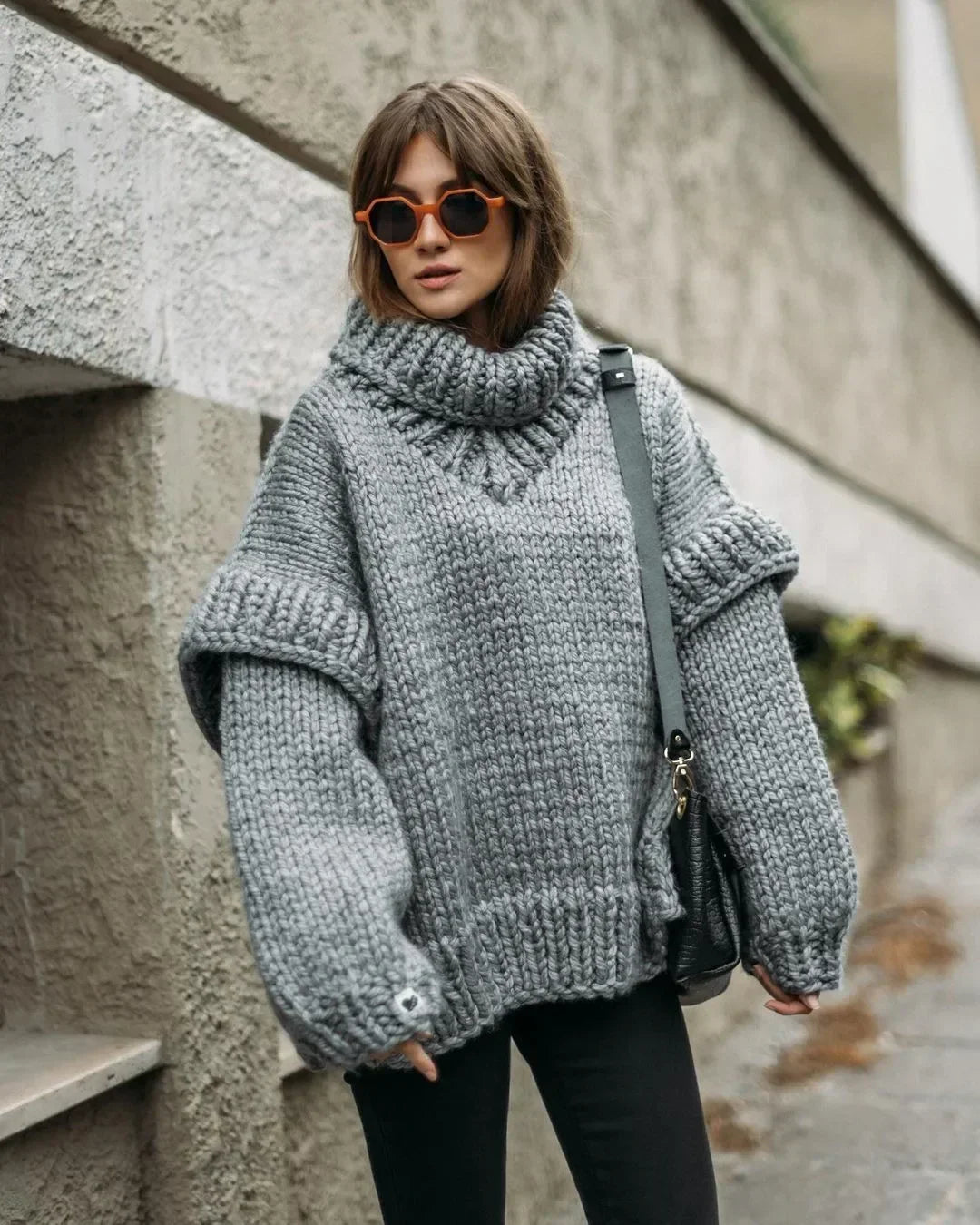 Esther | Stylish knitted winter jacket for women