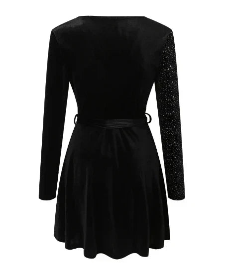 Gloria® | Sequin Wrap Dress Chic