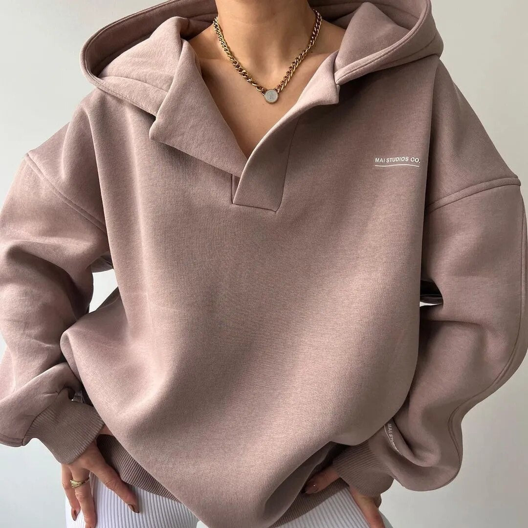 Yesenia® | Pull oversize à turtleneck and V for women