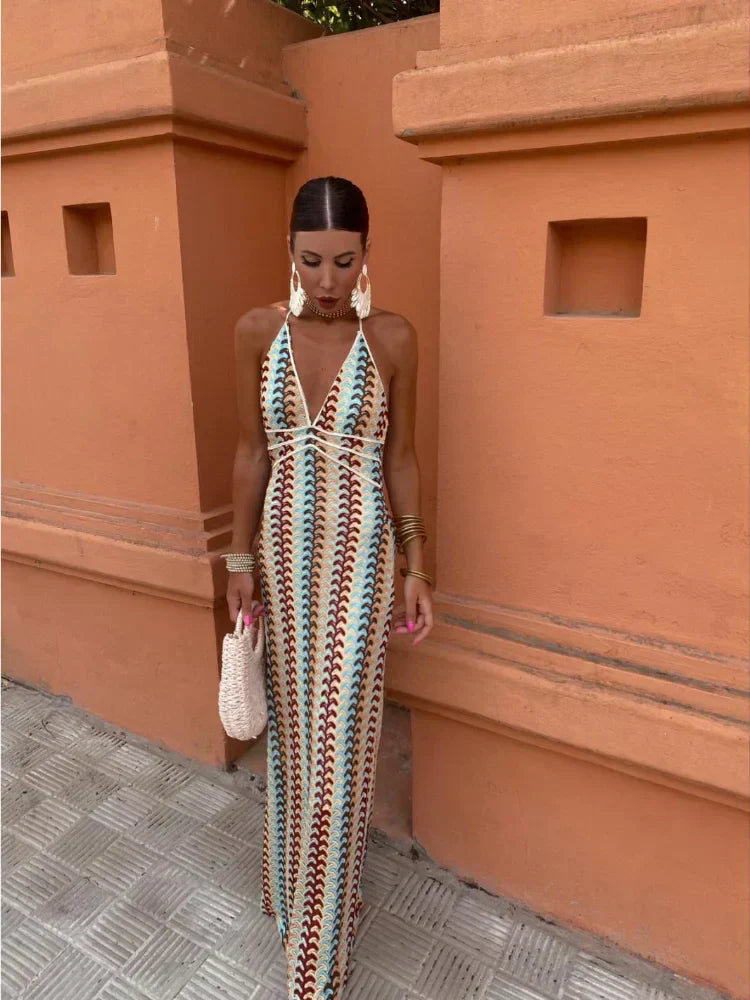Ester® | Backless V-Neck Dress