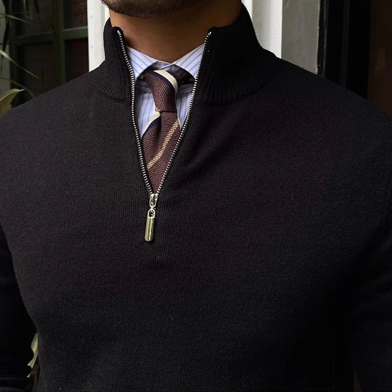 Freddie | Men's Quarter Zip Sweater