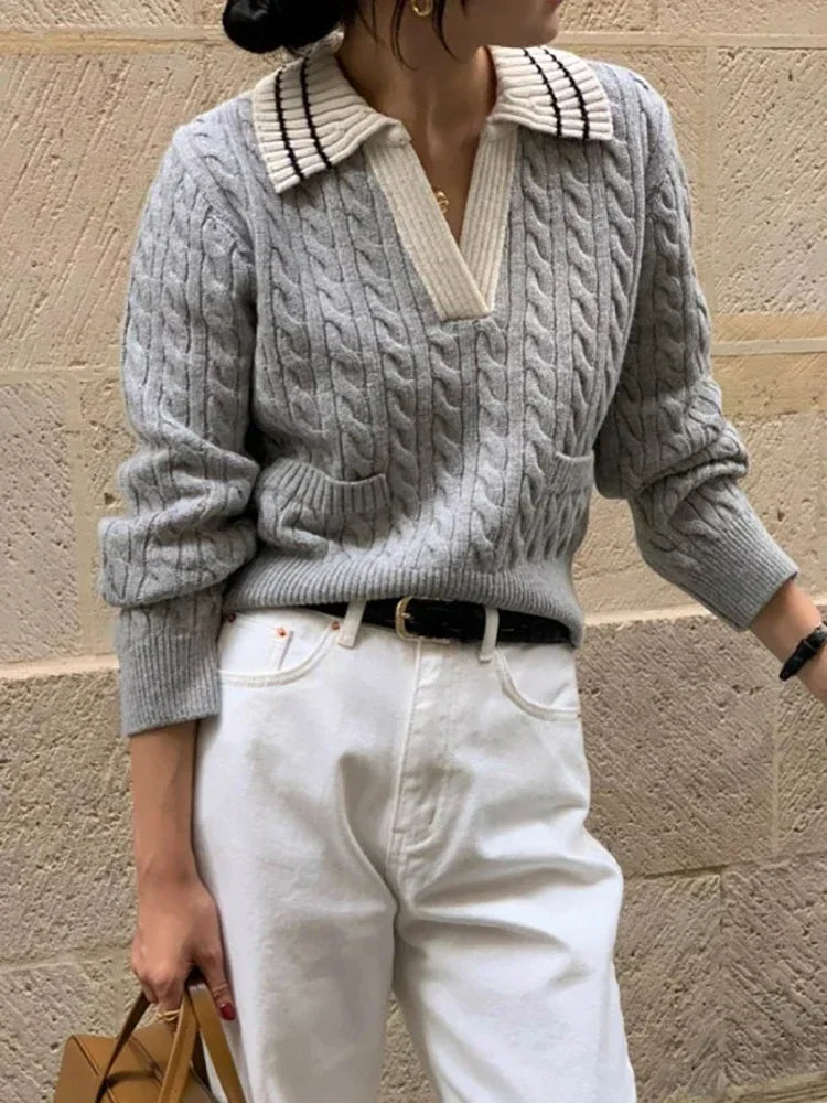 Raquel | Women's cable knit sweater