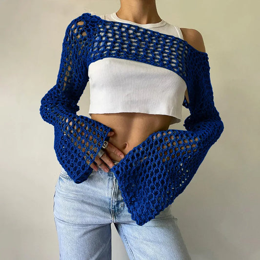 Clotilde® | Mesh crop top for women