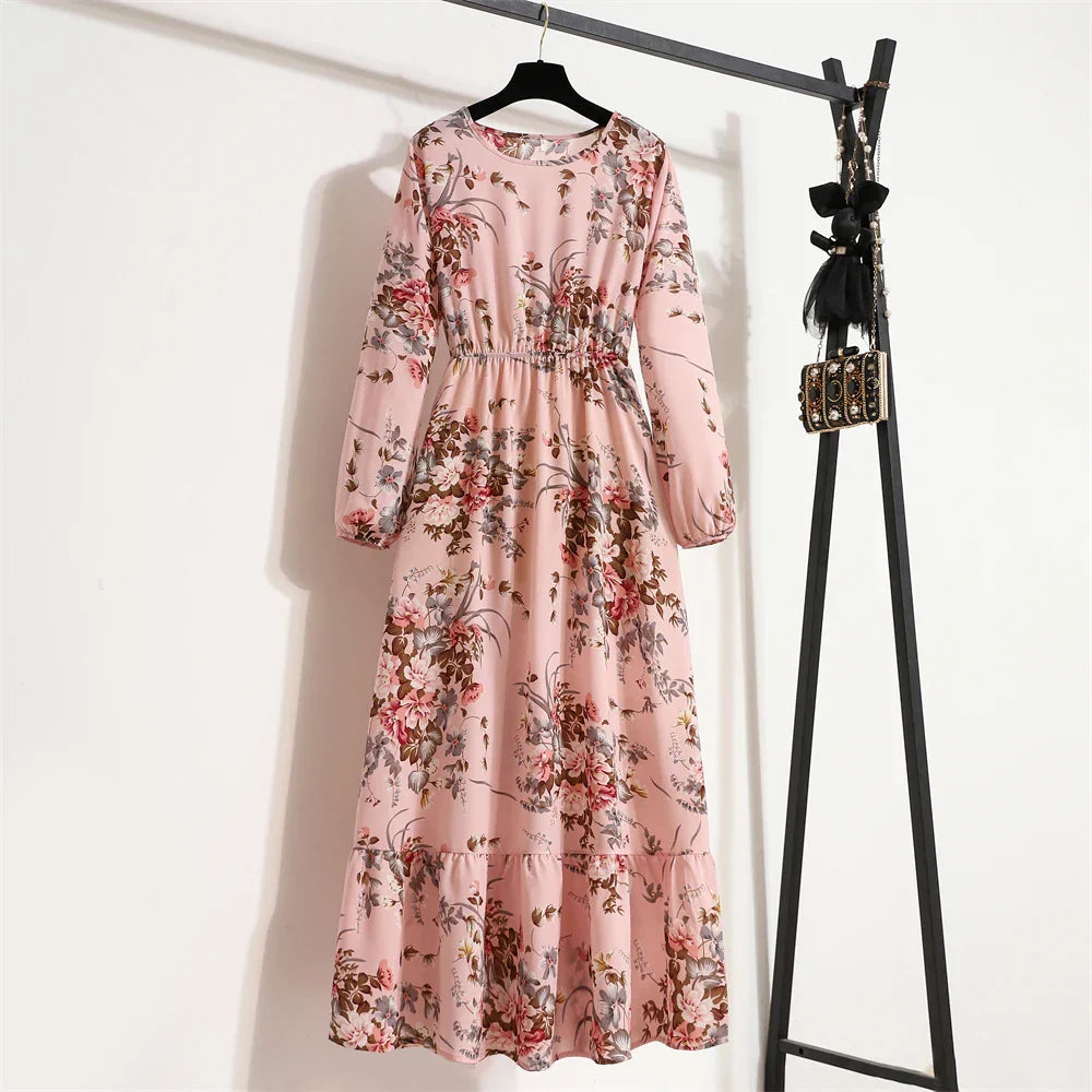 Erin® | Elegant Floral Long Dress For Summer