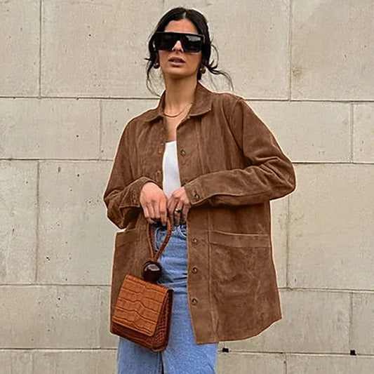 Samanta | Elegant brown jacket for women