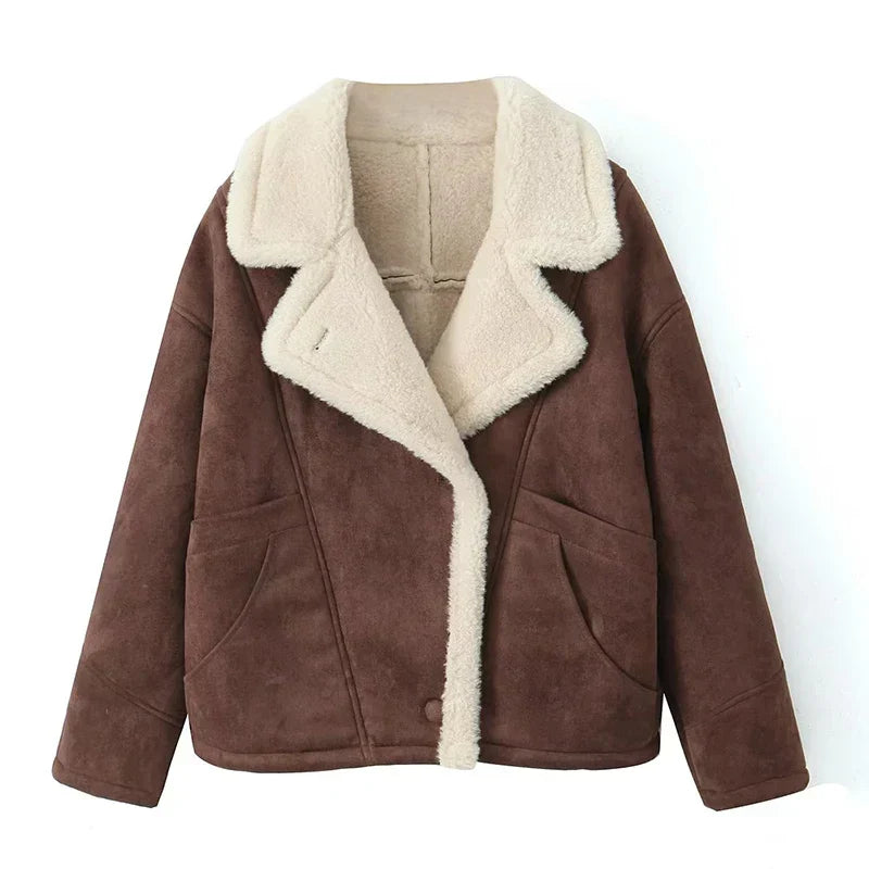 Paulina | Women's oversized sheepskin jacket