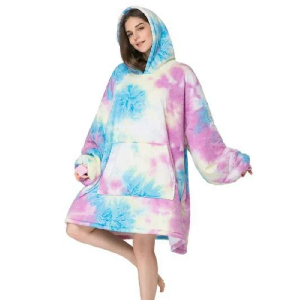 Krystel | Warm flannel hoodie
