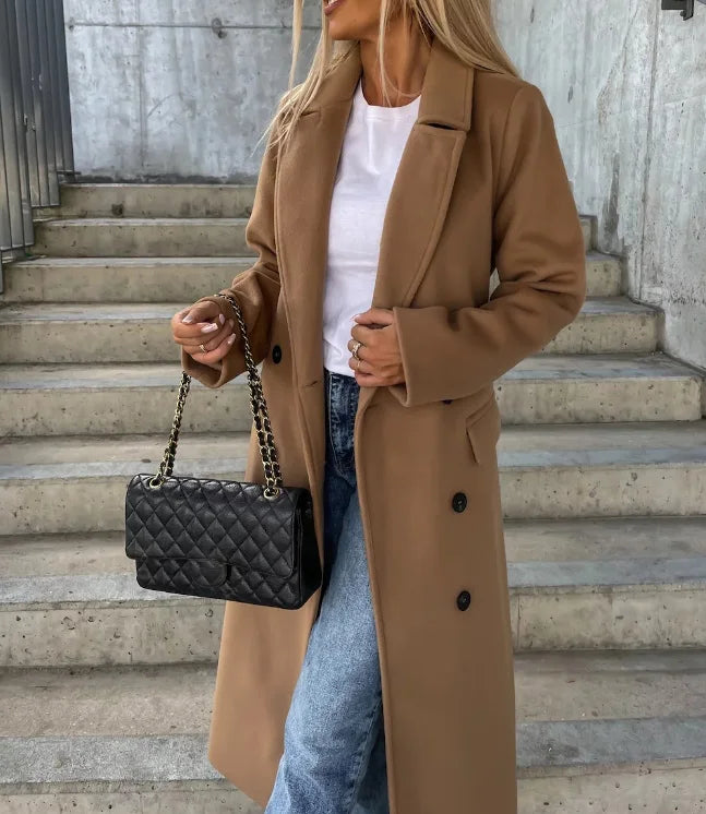 Rhonda | Women's Belted Double Breasted Overcoat