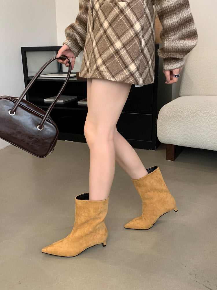 Ramona | Pointed toe light boots for women
