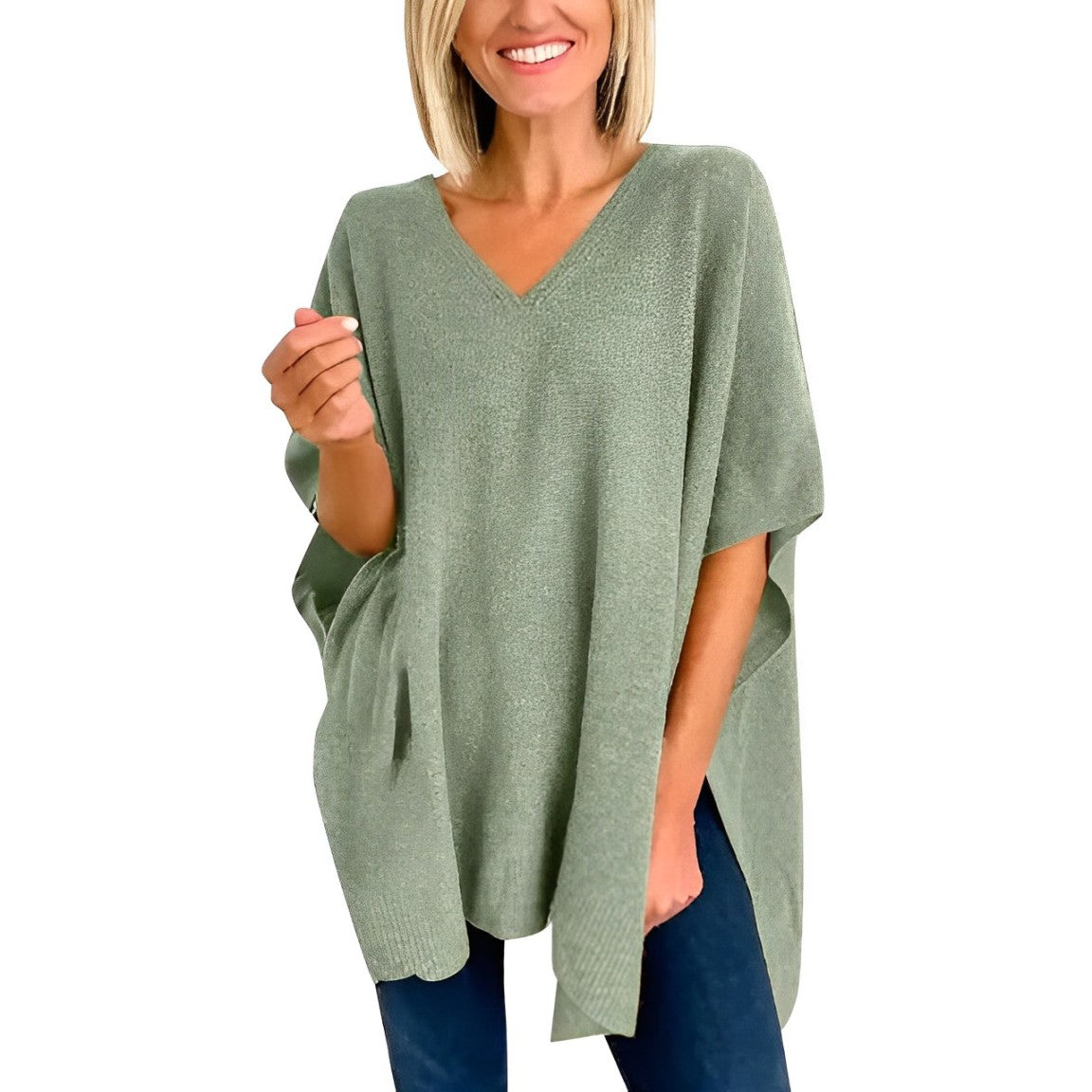 Aurica® | Blouse With Irregular Hem And V-Neck