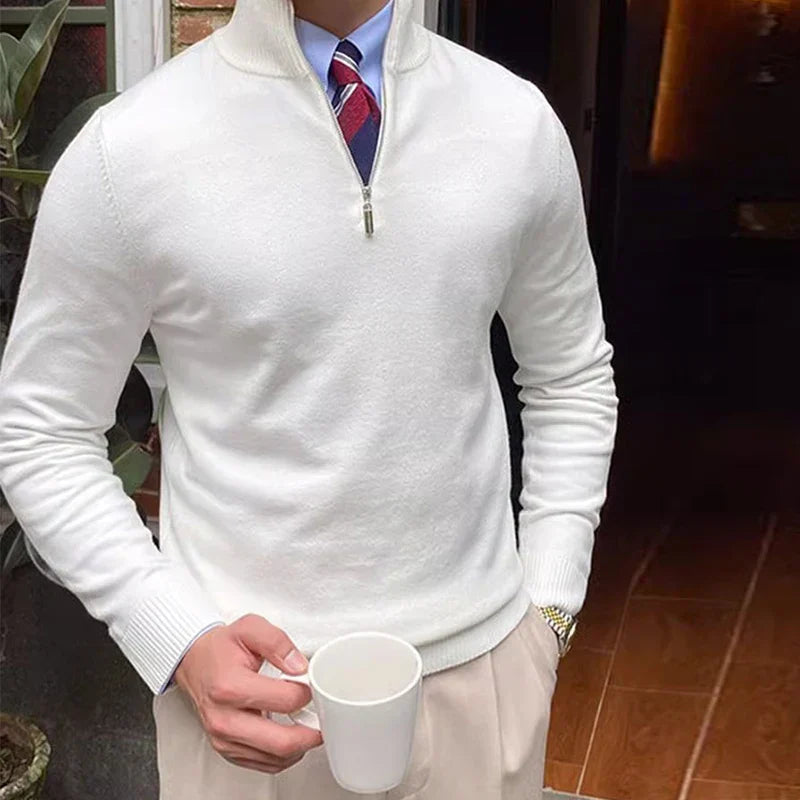 Freddie | Men's Quarter Zip Sweater