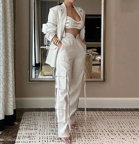 Rosalinda® | Blazer And Cargo Set
