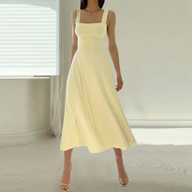 Ingrid® | Elegant Dress With Square Neckline