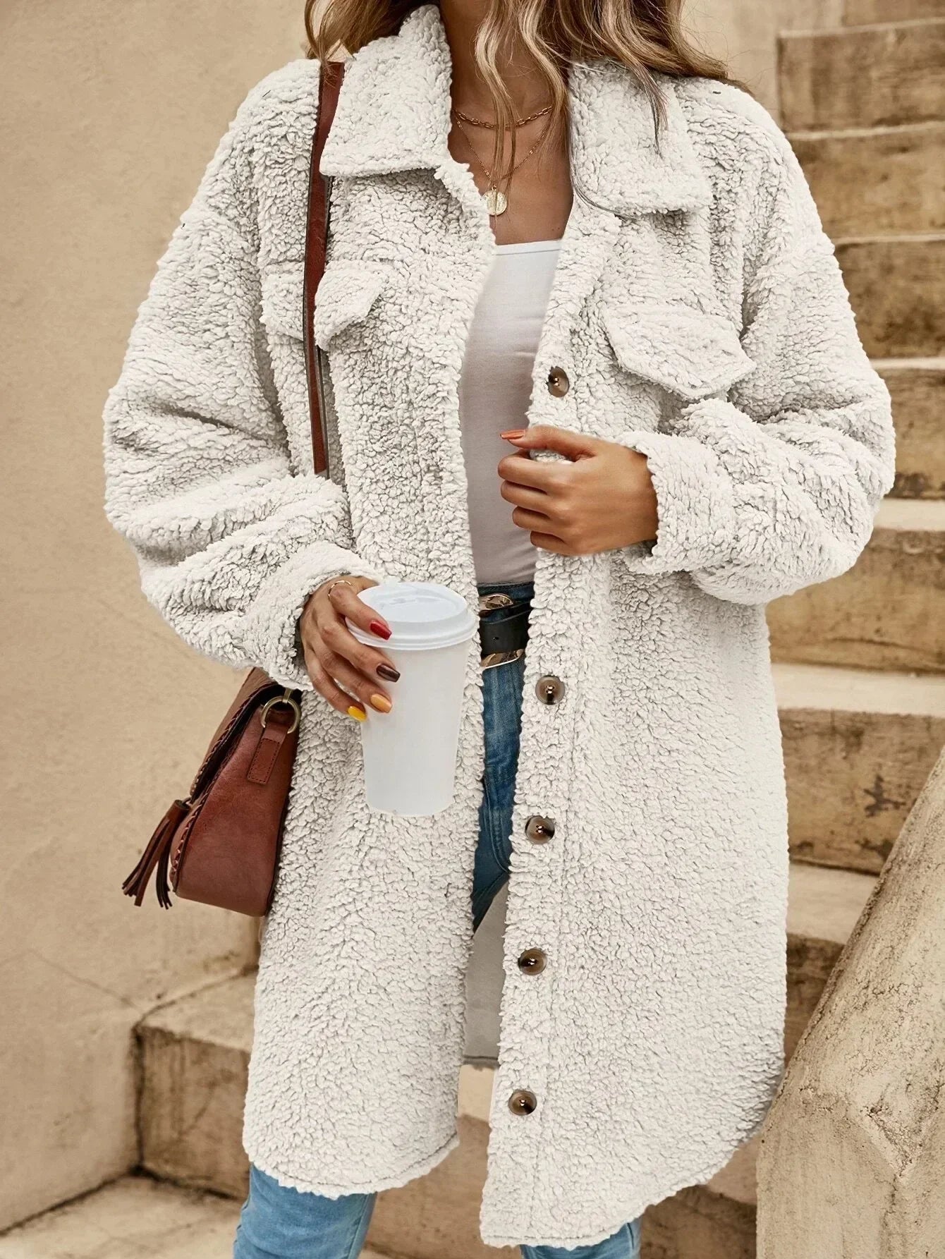Nerea | Loose Casual Cardigan Bread Coat