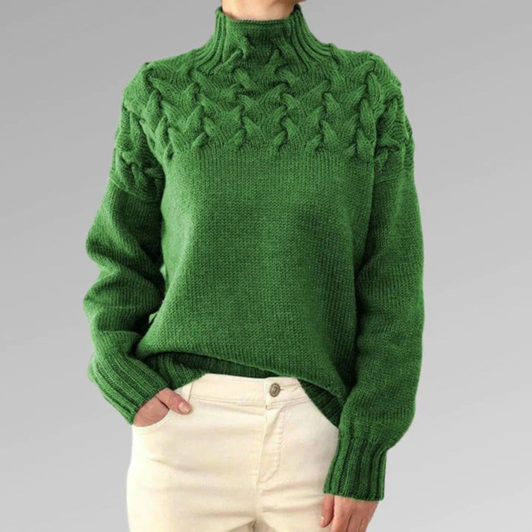 Leticia | Knitted turtleneck sweater for women