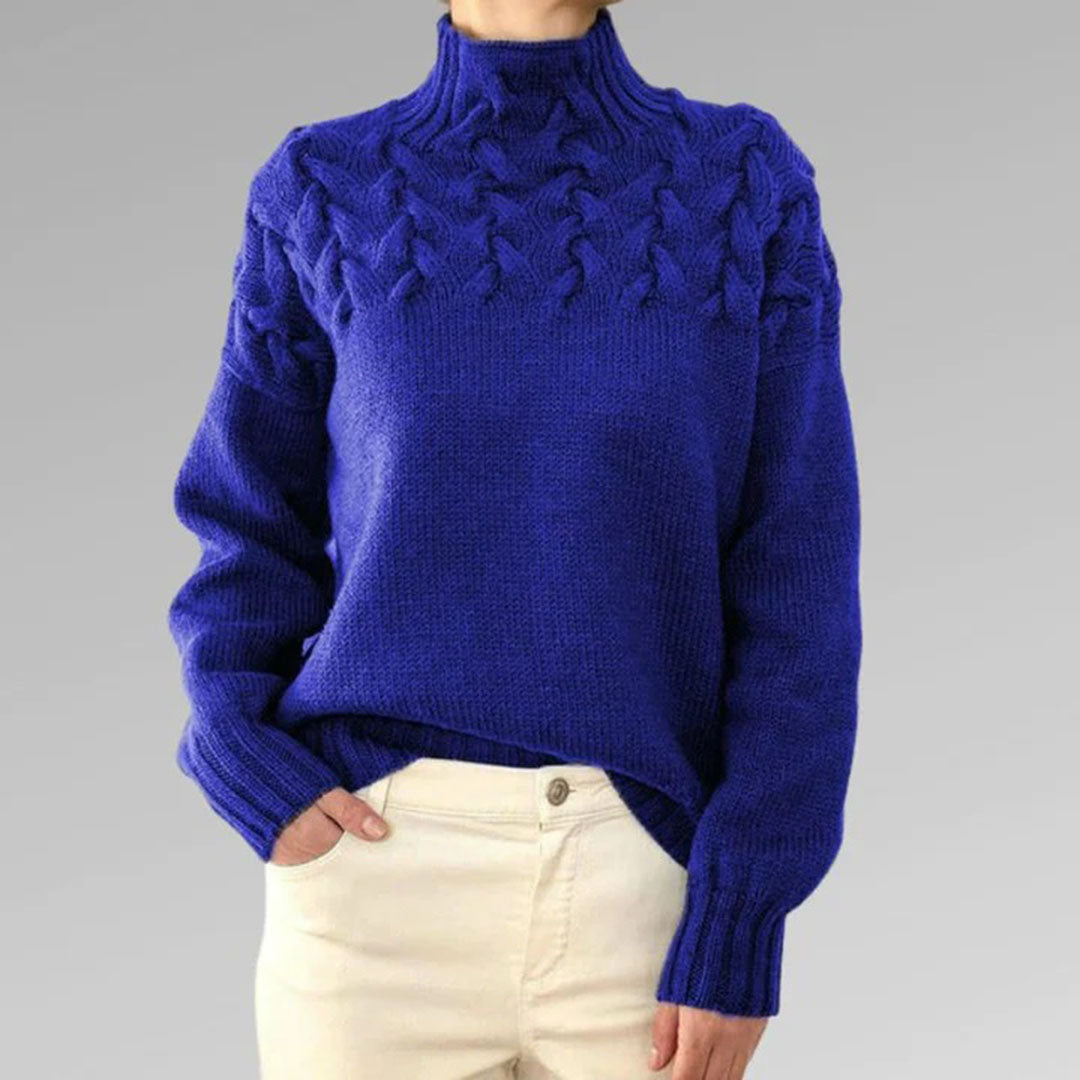 Leticia | Knitted turtleneck sweater for women
