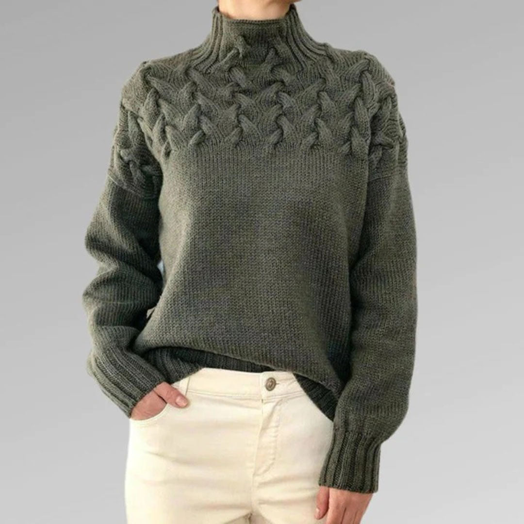 Leticia | Knitted turtleneck sweater for women