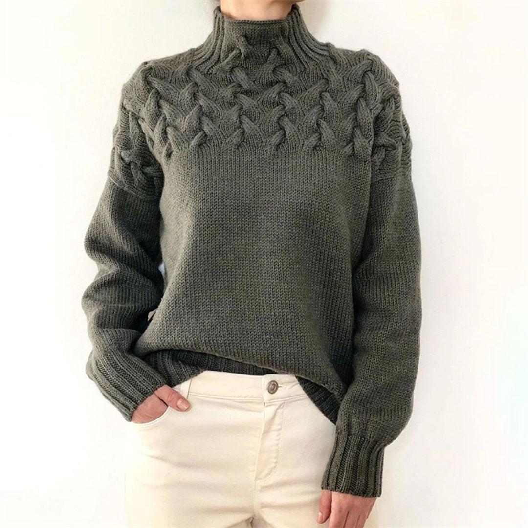 Leticia | Knitted turtleneck sweater for women