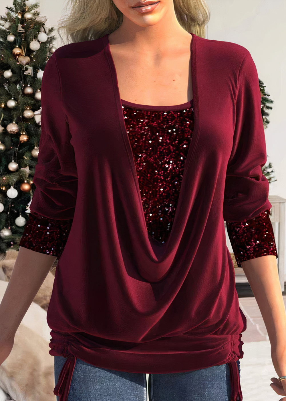 Delia® | Glamour 2024: Sophistication Of Glittering Blouses