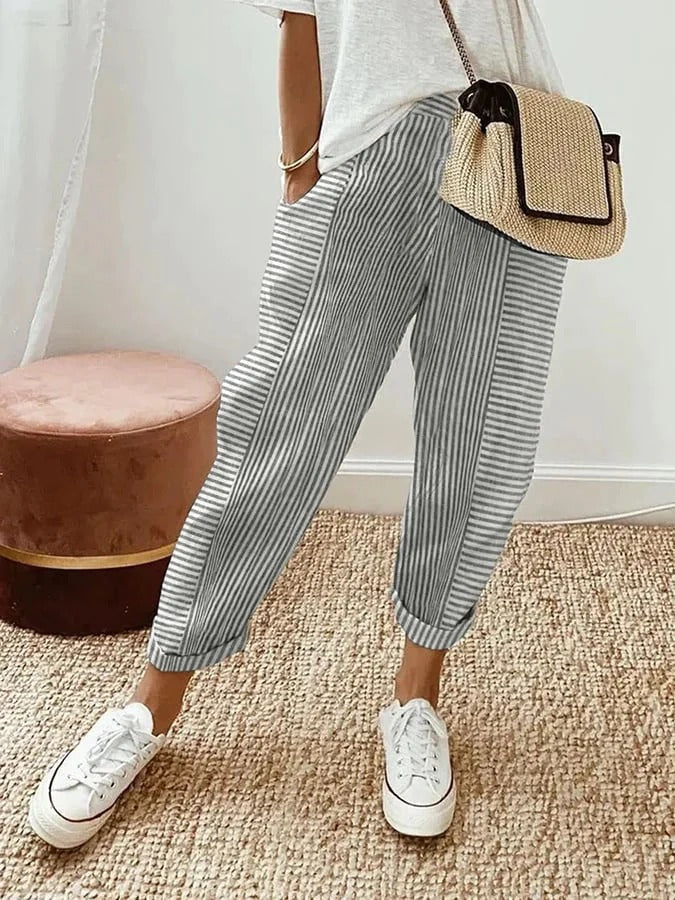 Antonella® | Striped women's trousers
