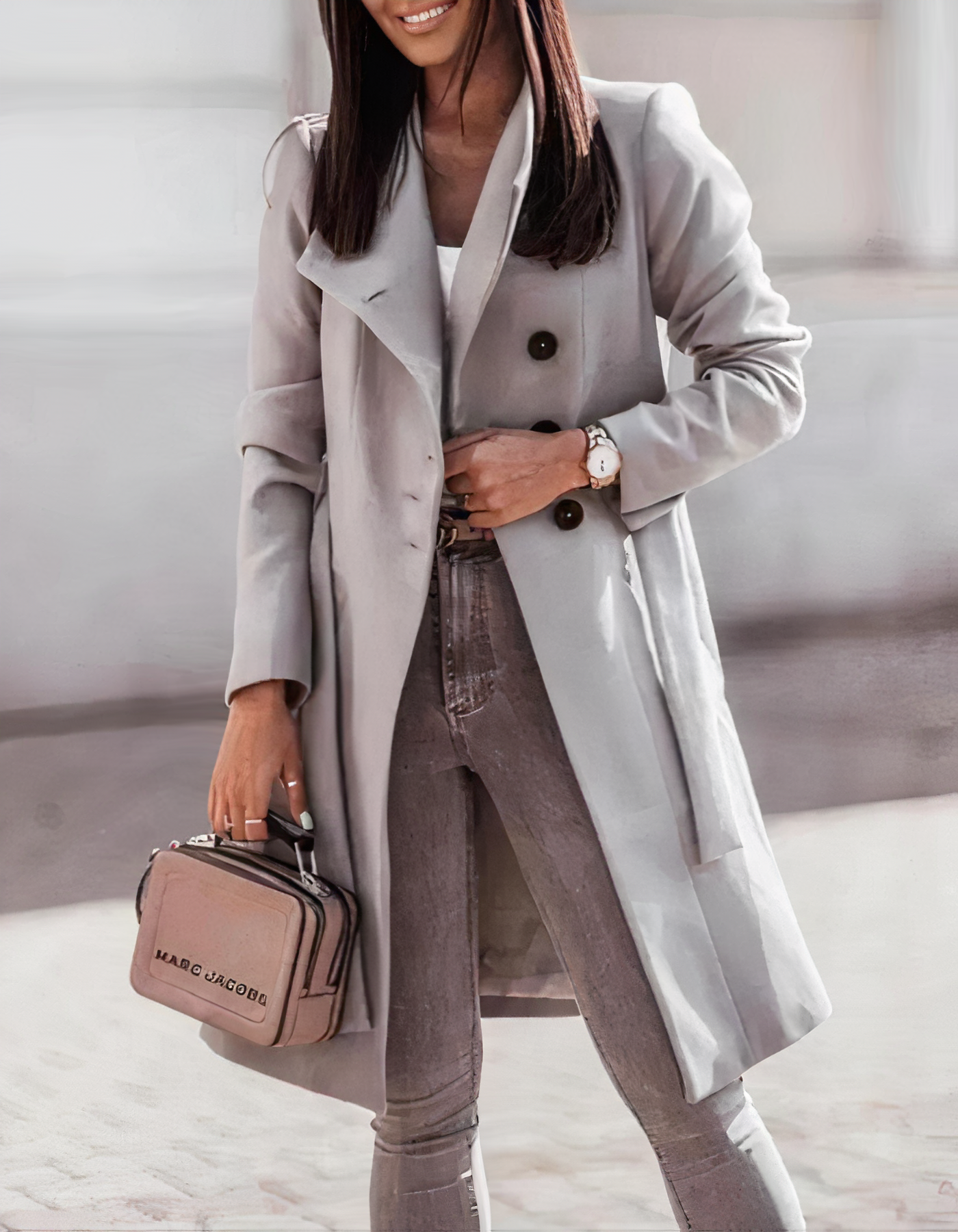 Simona® | Chic trench coat with belt