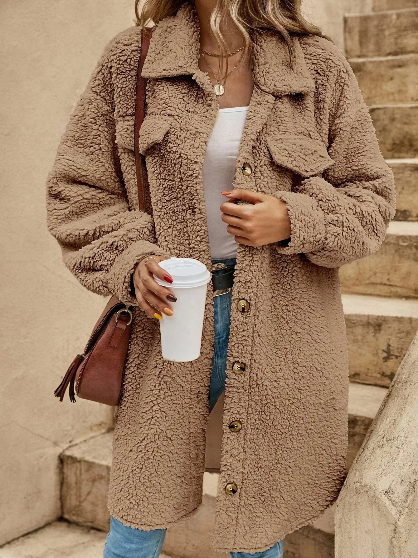 Nerea | Loose Casual Cardigan Bread Coat