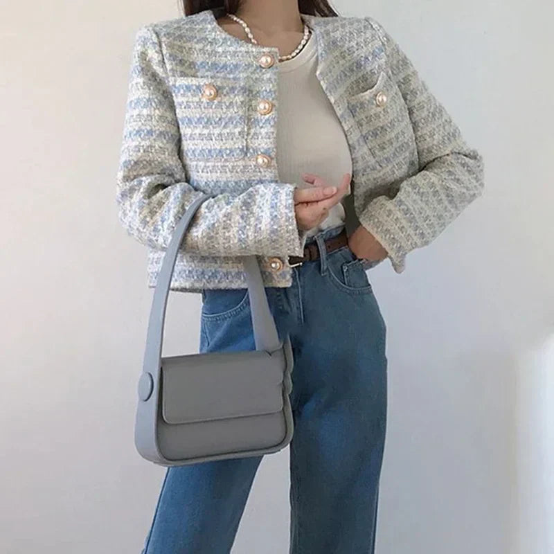 Nicol | Casual tweed short coat for women