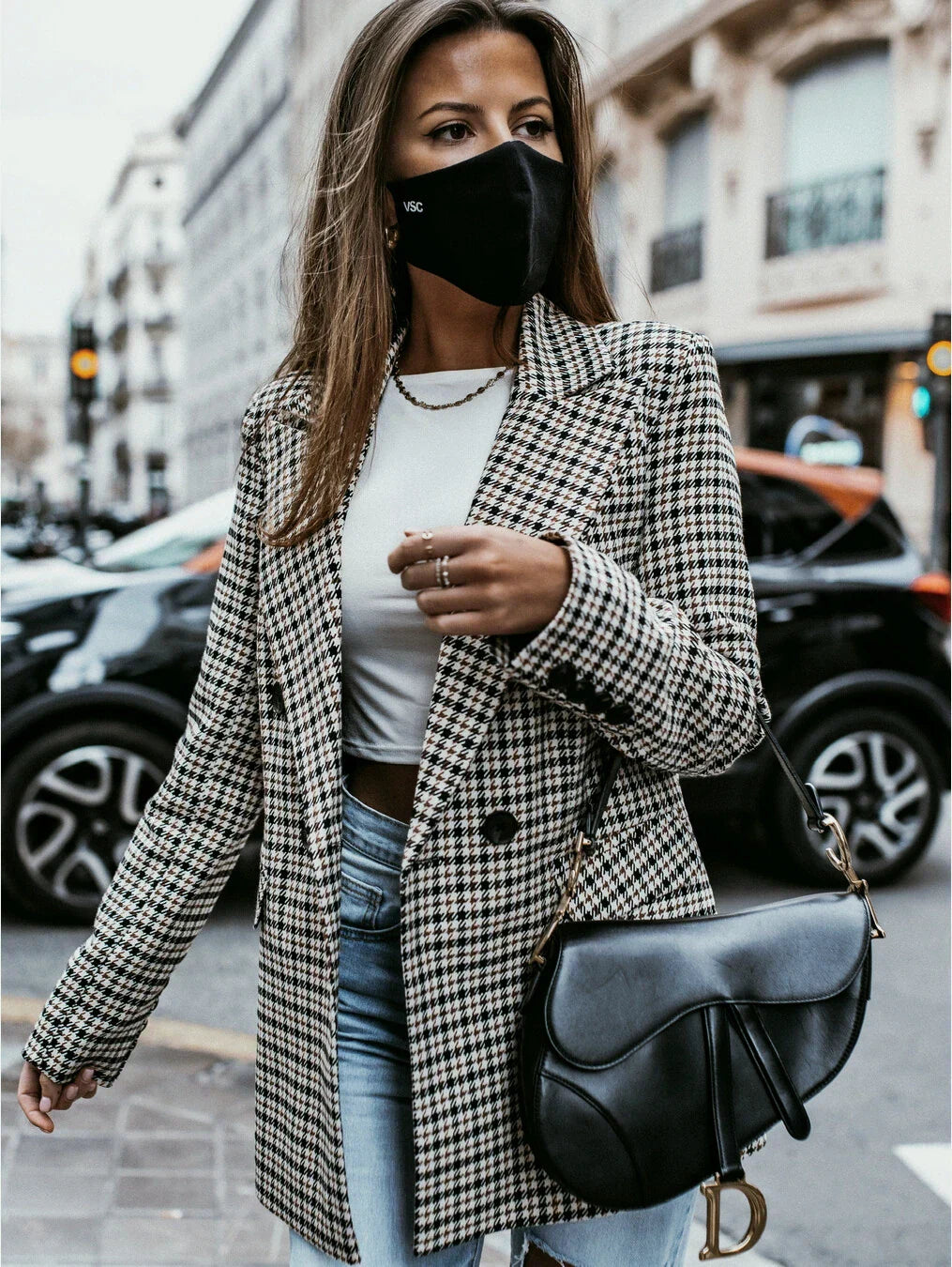 Jazmin® | Checked blazer jacket