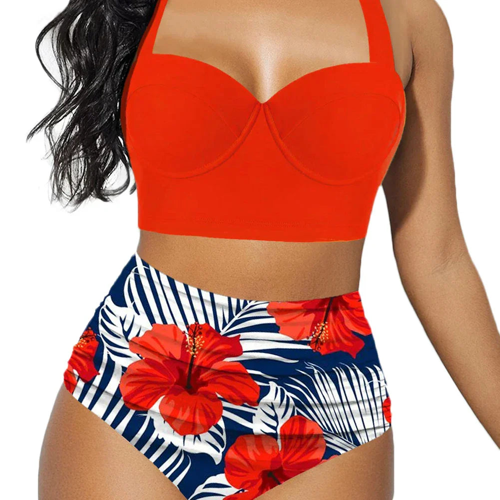 Rafaela® | Up Top With High-Waisted Floral Shorts
