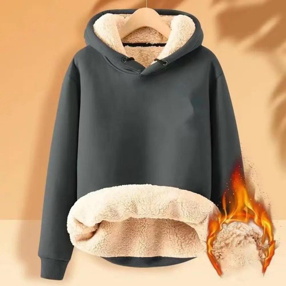 Flavia | Fleece sweater with hood