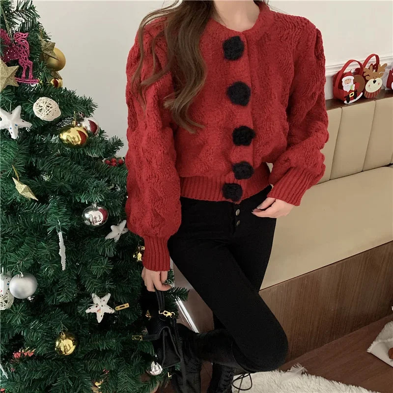Lena | Women's bubble sleeve sweater