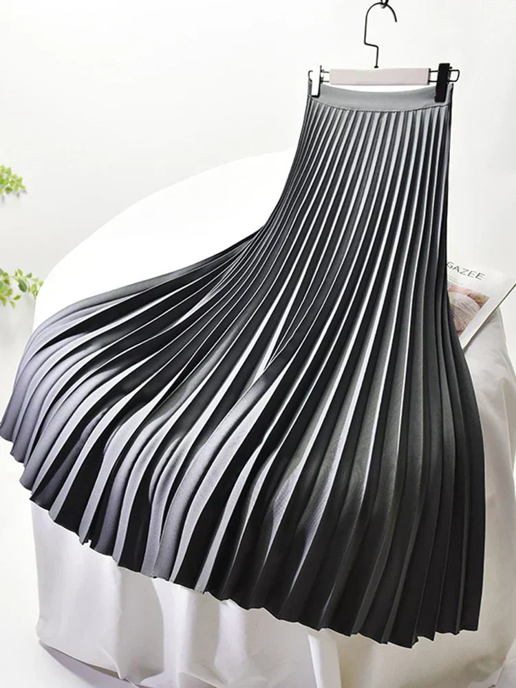 Clara | Women’s Spring Pleated Maxi Skirt