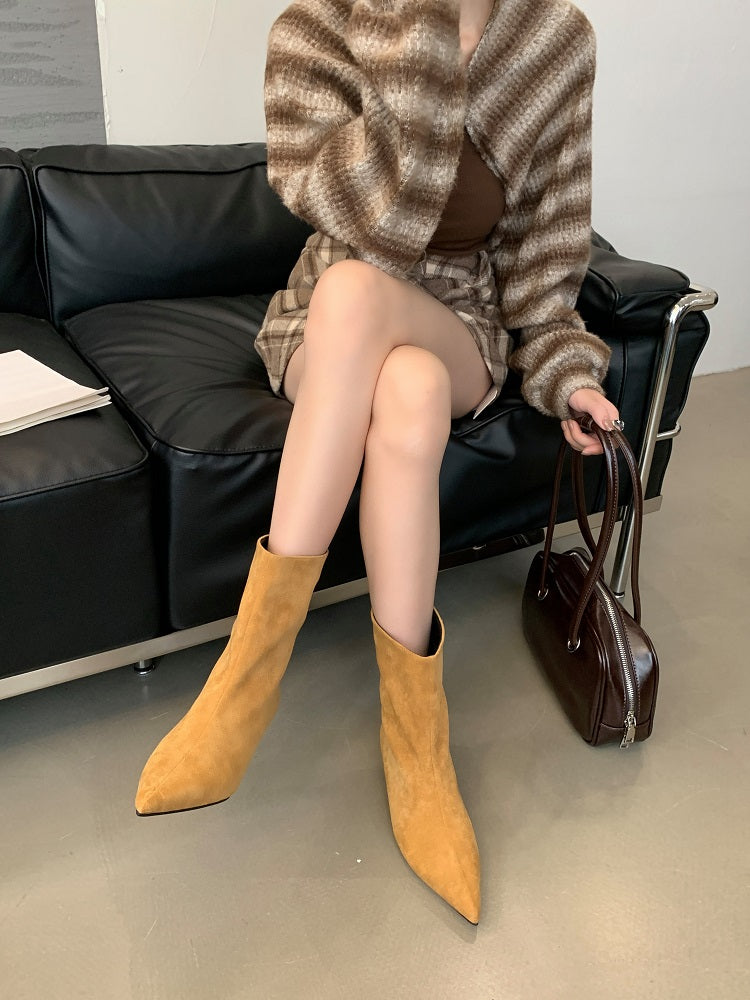Ramona | Pointed toe light boots for women