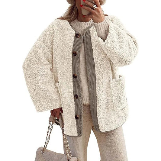 Reina | Women's winter coat, cozy thick coat with long sleeves