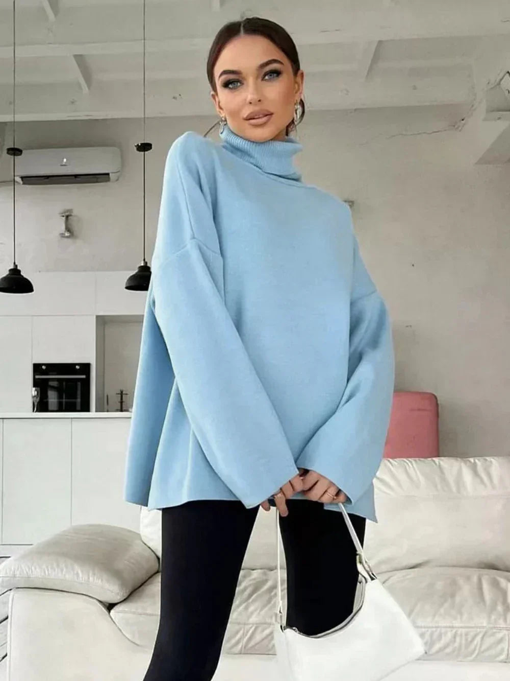 Salomé | Knitted basic top knit sweater for winter