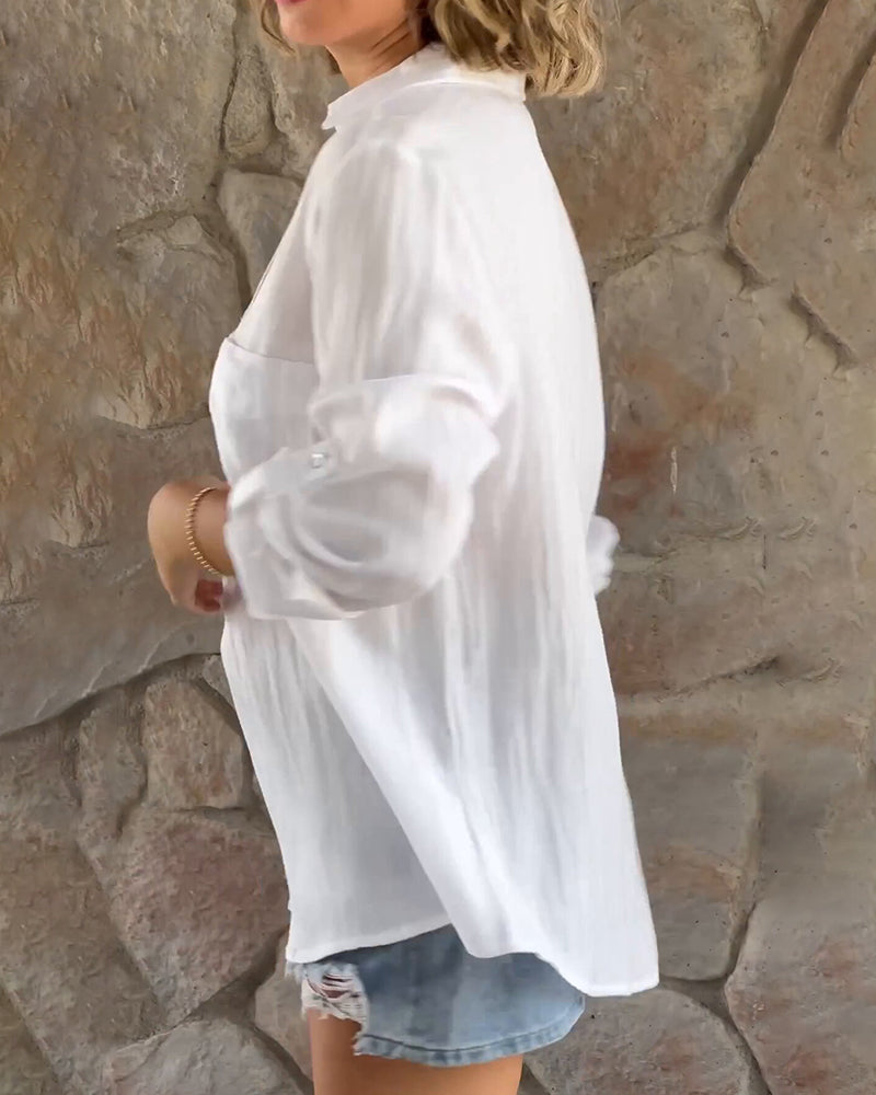 Nicole® | Simple Blouse With A V-Neck