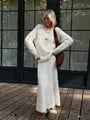 Amanda | Women's mohair set with skirt and sweater