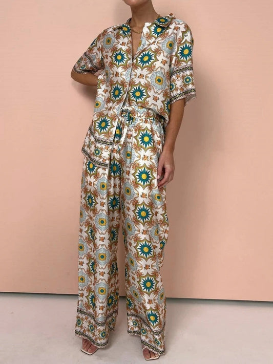 Margarita | Comfortable set with mosaic print