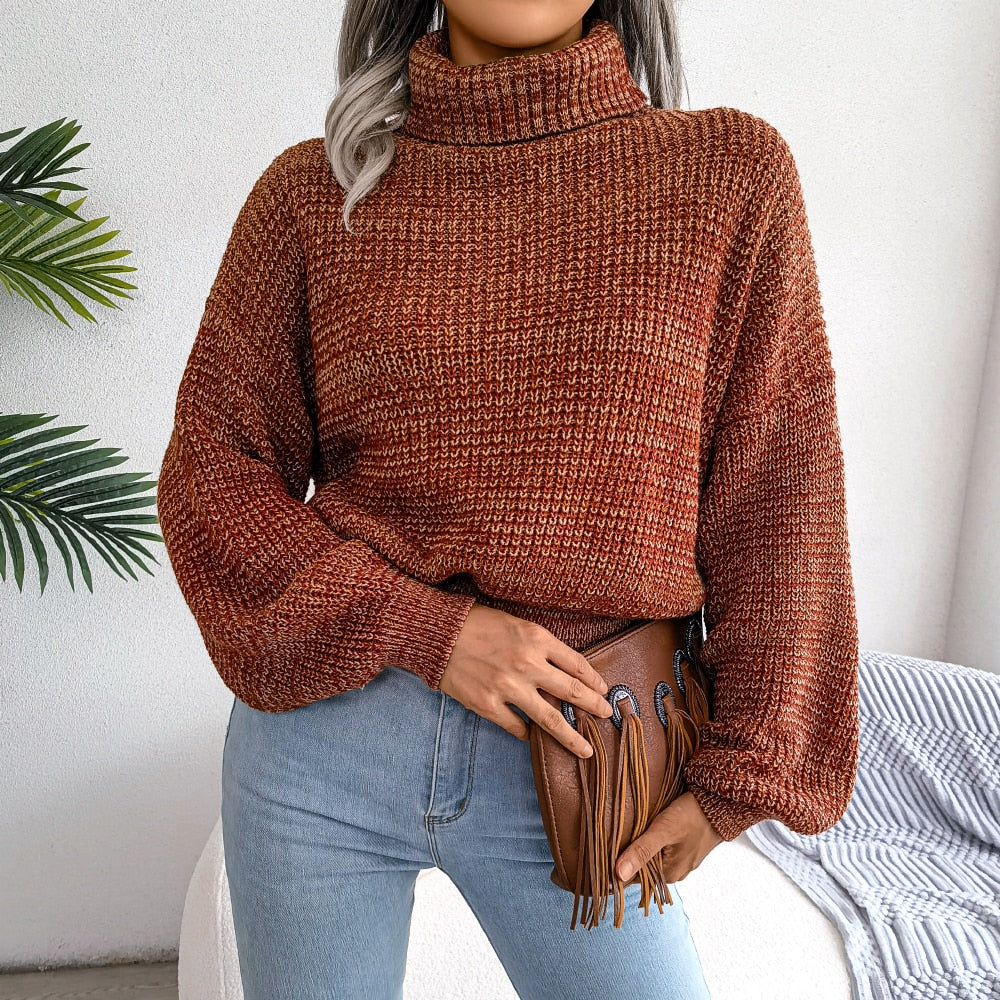 Godelieve | Casual knitted turtleneck sweater