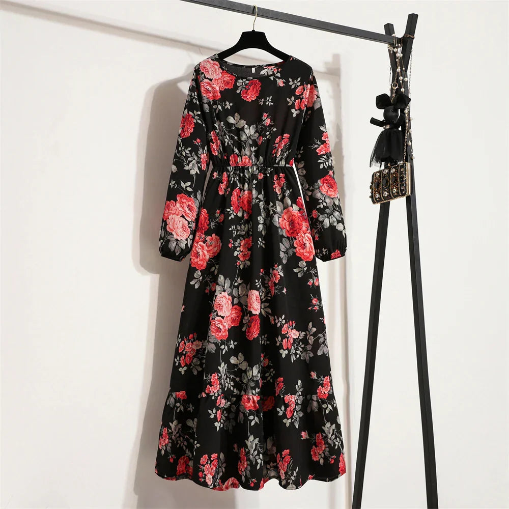 Erin® | Elegant Floral Long Dress For Summer